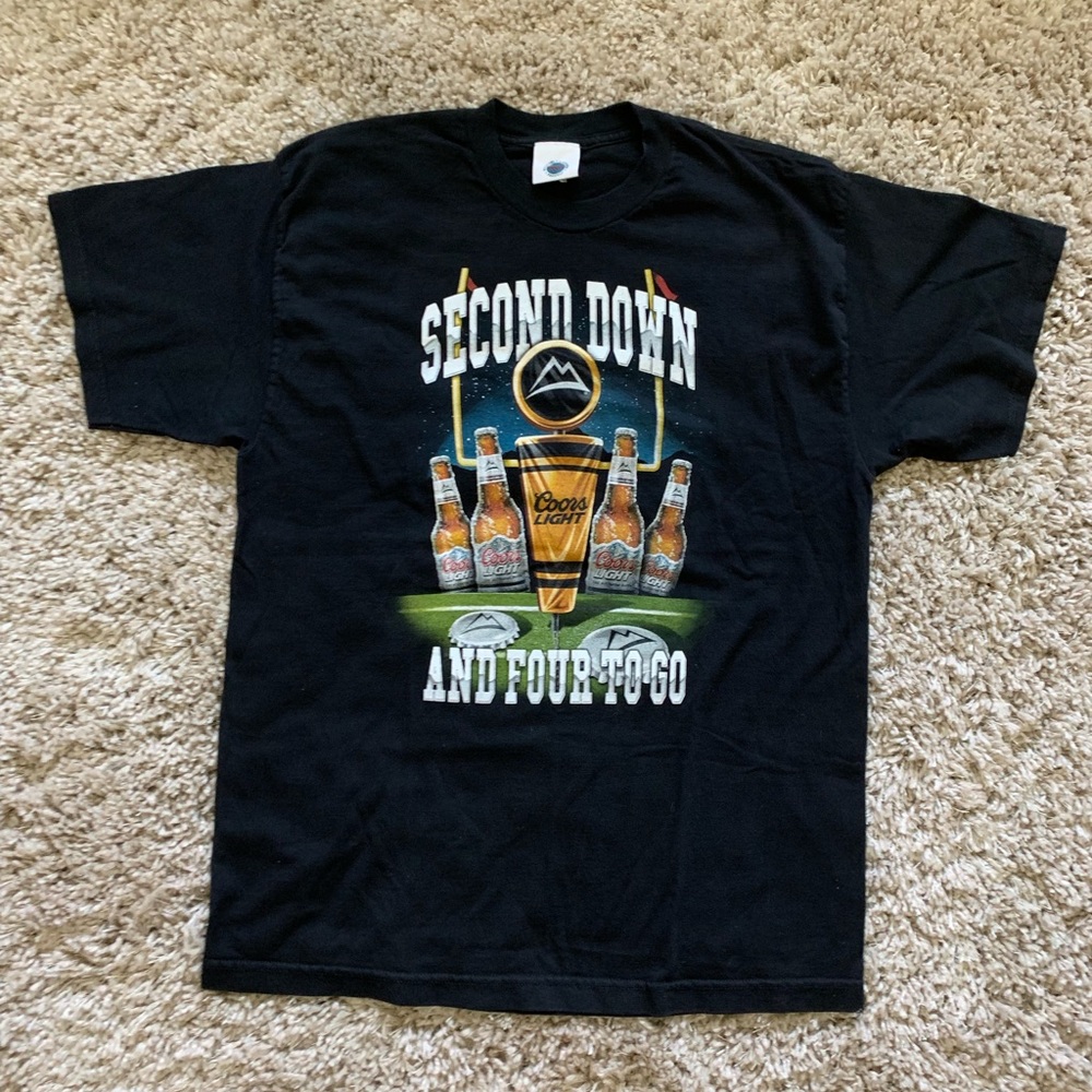 Coors Light Second Down and Four to go T-shirt